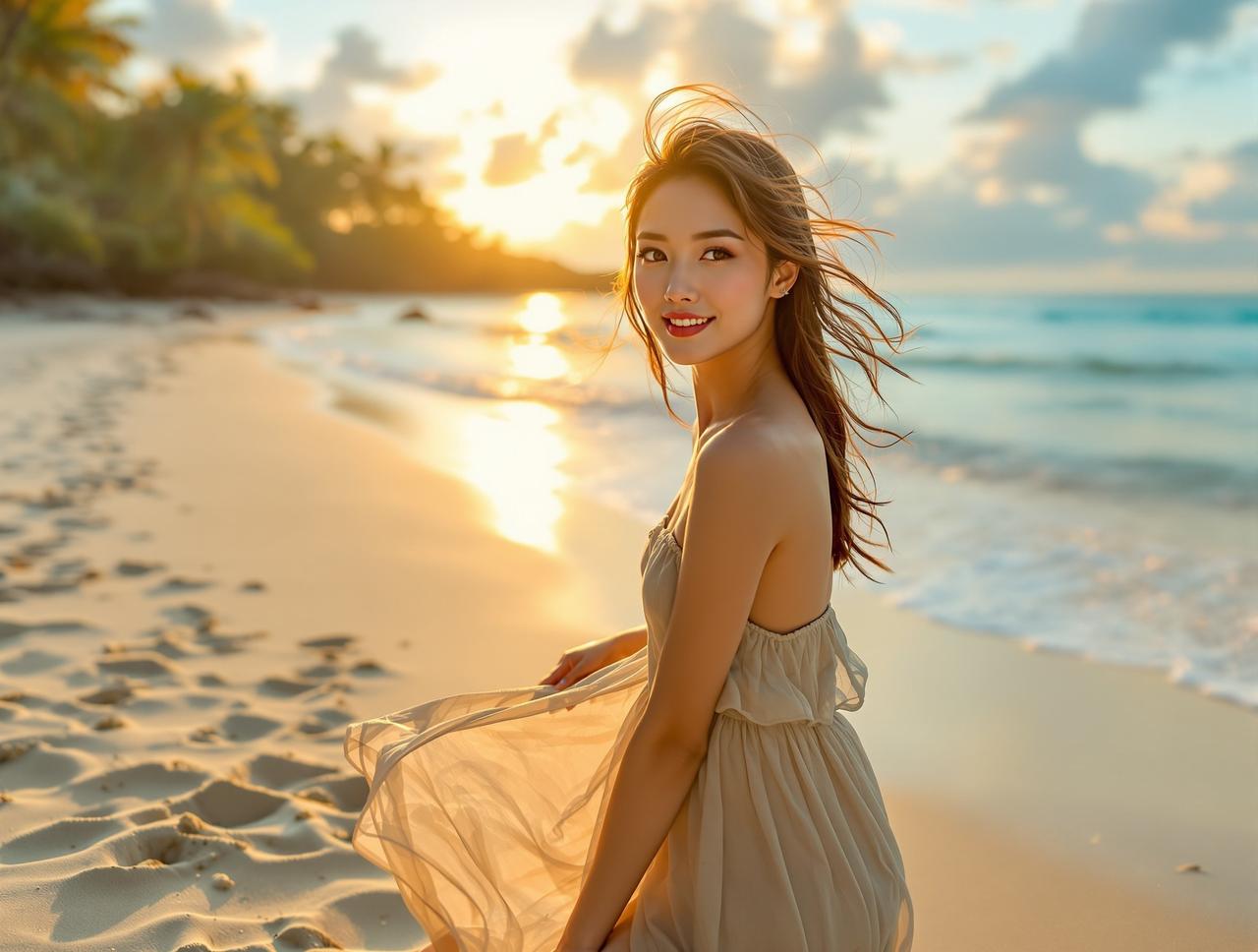 推女郎 - 海边度假风情写真 - 陈雨晴 - 唯美纯欲风写真摄影