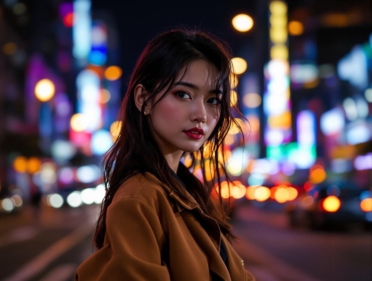 推女郎 - 都市夜景人像 - 王诗涵 - 唯美写真摄影